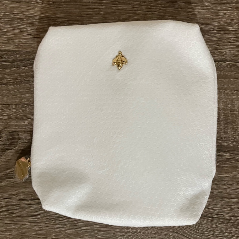(2) NWOT GUERLAIN PARIS Bee Makeup Cosmetic Bags